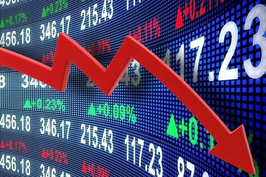 VN-Index giảm mạnh, thị trường chứng khoán chìm trong sắc đỏ