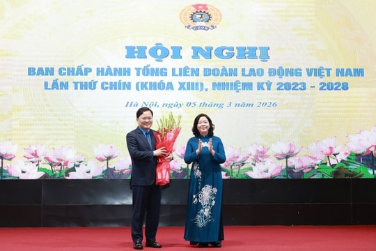 Ông Nguyễn Anh Tuấn giữ chức Chủ tịch Tổng LĐLĐ Việt Nam nhiệm kỳ 2023 - 2028