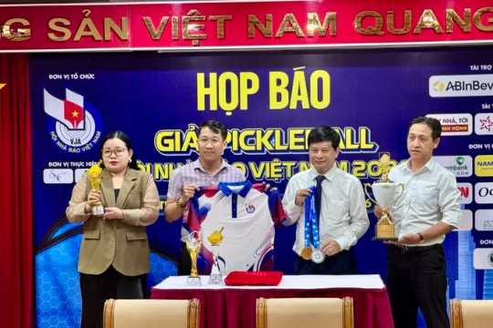 Lần đầu tổ chức giải pickleball quy mô toàn quốc cho người làm báo