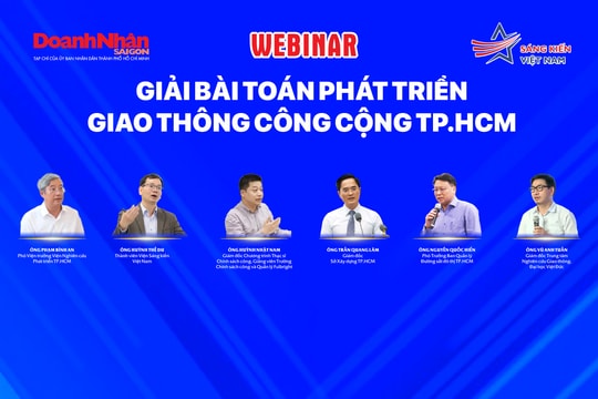 Mời tham dự webinar "Giải bài toán phát triển giao thông công cộng TP.HCM"