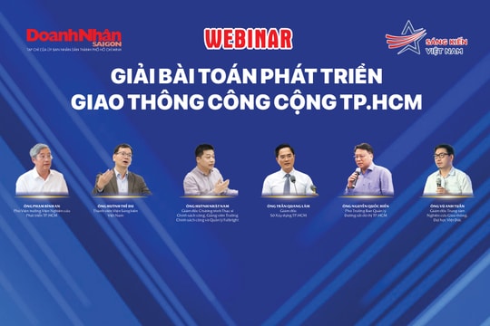 Mời tham dự webinar "Giải bài toán phát triển giao thông công cộng TP.HCM"