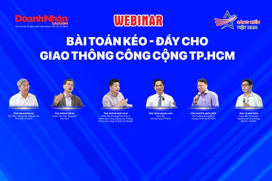 Mời tham dự webinar "Bài toán Kéo - Đẩy cho Giao thông công cộng TP.HCM"
