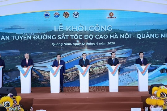 Khởi công tuyến đường sắt tốc độ cao Hà Nội - Quảng Ninh hơn 5,6 tỷ USD