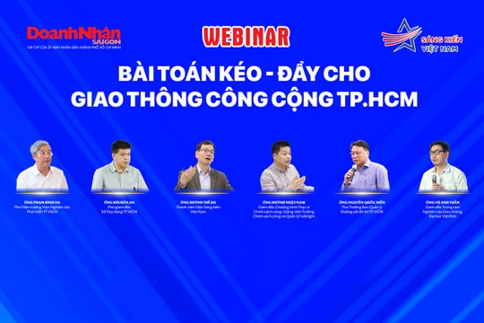 Mời tham dự webinar "Bài toán Kéo - Đẩy cho Giao thông công cộng TP.HCM"
