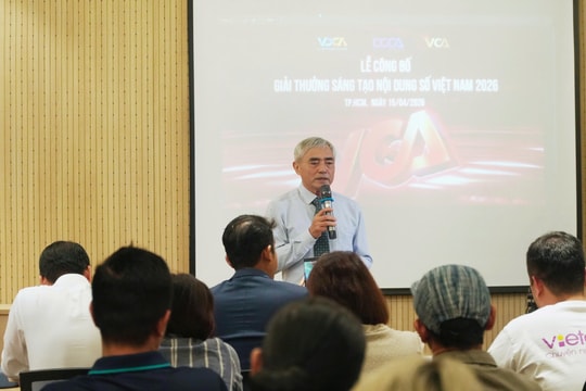 Lễ công bố Giải thưởng Sáng tạo nội dung số Việt Nam 2026