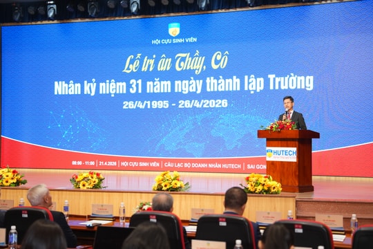 Tri ân thầy cô, lan tỏa khát vọng doanh nhân HUTECH
