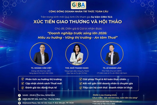GIBA tổ chức hội thảo “Doanh nghiệp trước Sóng lớn 2026”, ra mắt Ban Điều hành nhiệm kỳ mới