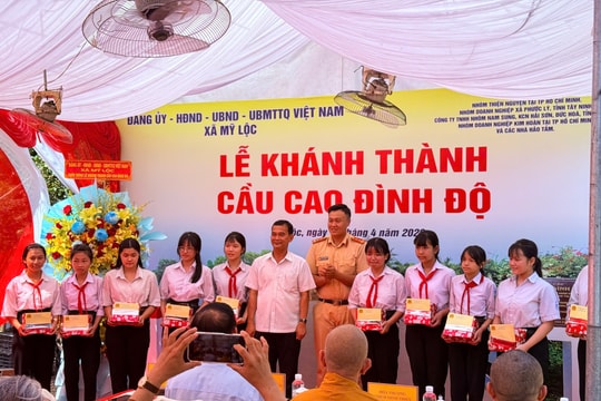 Xã Mỹ Lộc, tỉnh Tây Ninh khánh thành Cầu Cao Đình Độ: Phát triển kinh tế xã hội địa phương