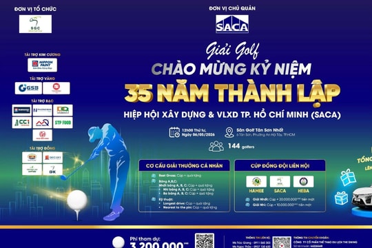 Còn 2 ngày nữa sẽ diễn ra Giải Golf SACA