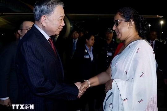 Tổng Bí thư, Chủ tịch nước Tô Lâm bắt đầu thăm cấp Nhà nước tới Sri Lanka