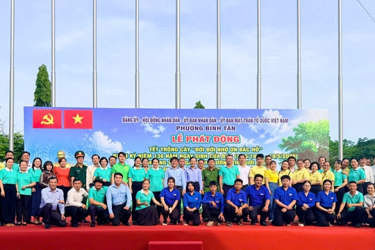 Phường Bình Tân tổ chức lễ phát động “Tết trồng cây đời đời nhớ ơn Bác Hồ” năm 2026