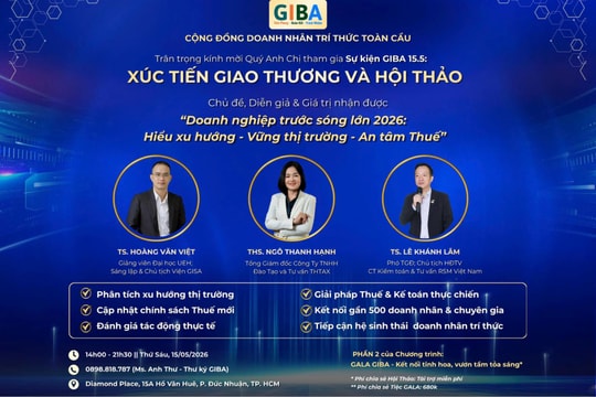 GIBA tổ chức hội thảo “Doanh nghiệp trước Sóng lớn 2026”, ra mắt Ban Điều hành nhiệm kỳ mới
