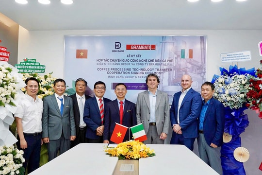 Minh Đăng Group hợp tác với Brambati S.p.A. đầu tư chế biến cà phê