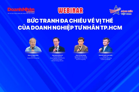 Mời tham dự webinar "Bức tranh đa chiều về vị thế của doanh nghiệp tư nhân TP.HCM"