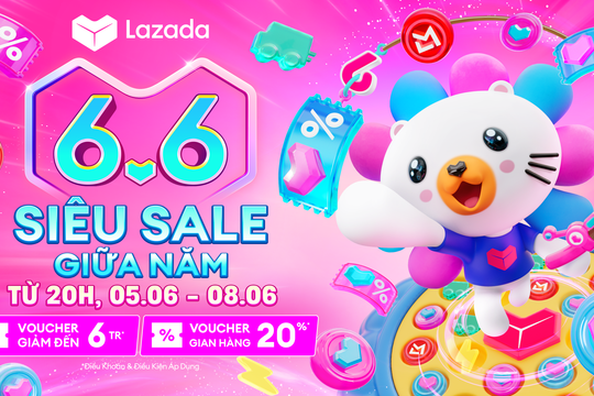 LAZADA khởi động lễ hội mua sắm giữa năm “Siêu sale 6.6”