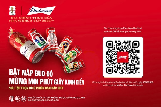 Budweiser ra mắt bộ sưu tập 6 phiên bản đặc biệt FIFA World Cup 2026™ và hàng ngàn giải thưởng hấp dẫn