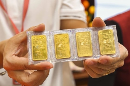 Giá vàng SJC giảm về 148 triệu đồng/lượng