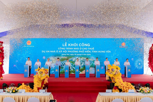 Vingroup khởi công công trình nhà ở cho thuê dự án nhà ở xã hội phường Phố Hiến, tỉnh Hưng Yên