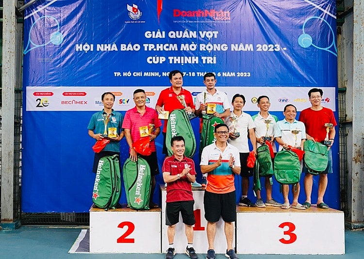 Khép lại giải quần vợt Hội Nhà báo TP.HCM mở rộng năm 2023 - Cúp Thịnh Trí với nhiều cung bậc cảm xúc