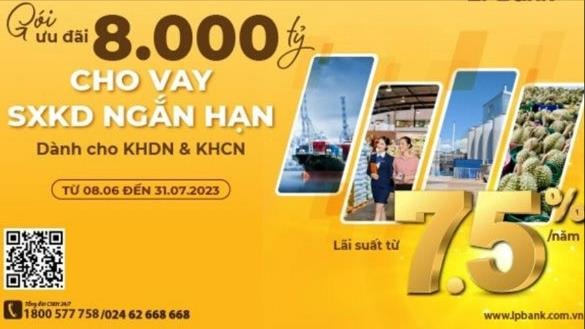 LPBank tiếp tục nâng gói ưu đãi cho vay