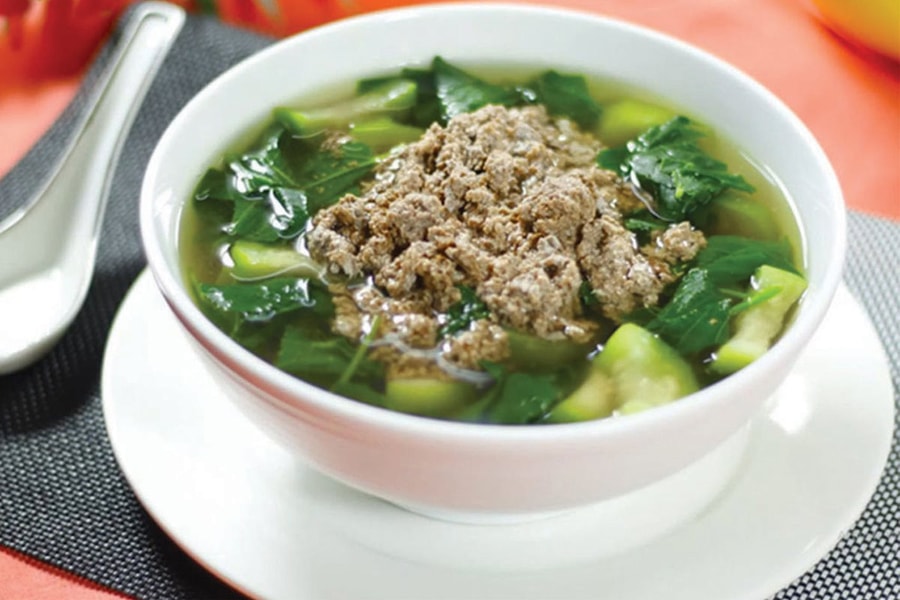 Canh cua đồng vợ nấu