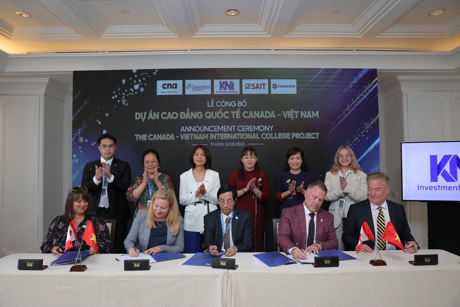 Lễ công bố dự án Trường Cao đẳng Quốc tế Canada - Việt Nam