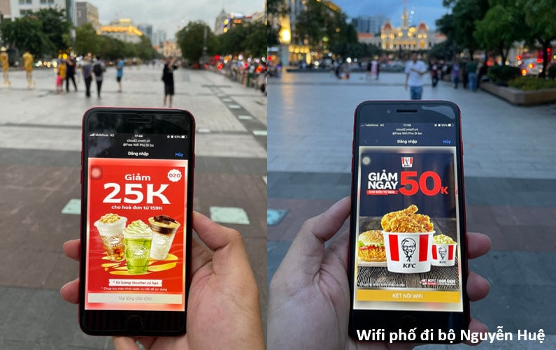 Lần đầu tiên dùng Wi-Fi công cộng chạy quảng cáo cam kết đơn tại Việt Nam
