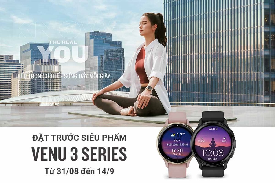 Garmin ra mắt dòng đồng hồ thông minh GPS Venu 3