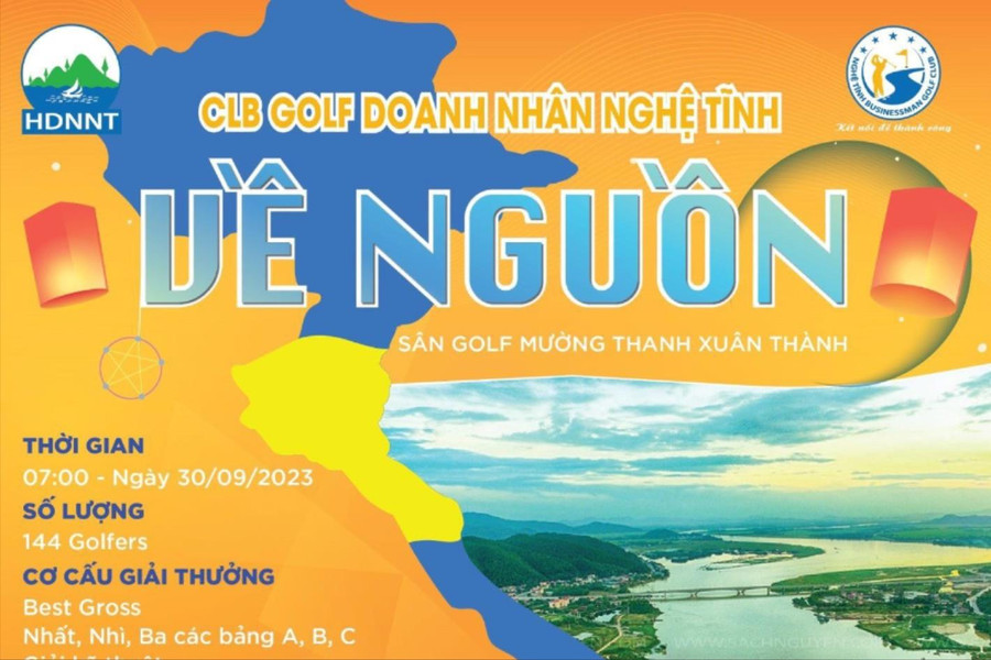 Câu lạc bộ Golf Doanh nhân Nghệ Tĩnh tổ chức giải golf “Về nguồn 2023”