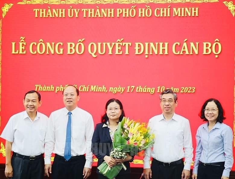 Bà Lê Thị Thanh Thúy giữ chức Phó chánh Văn phòng Thành ủy TP.HCM