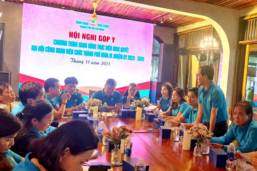 Hội nghị góp ý Chương trình thực hiện Nghị quyết Đại hội Công đoàn Viên chức Thành phố nhiệm kỳ IV