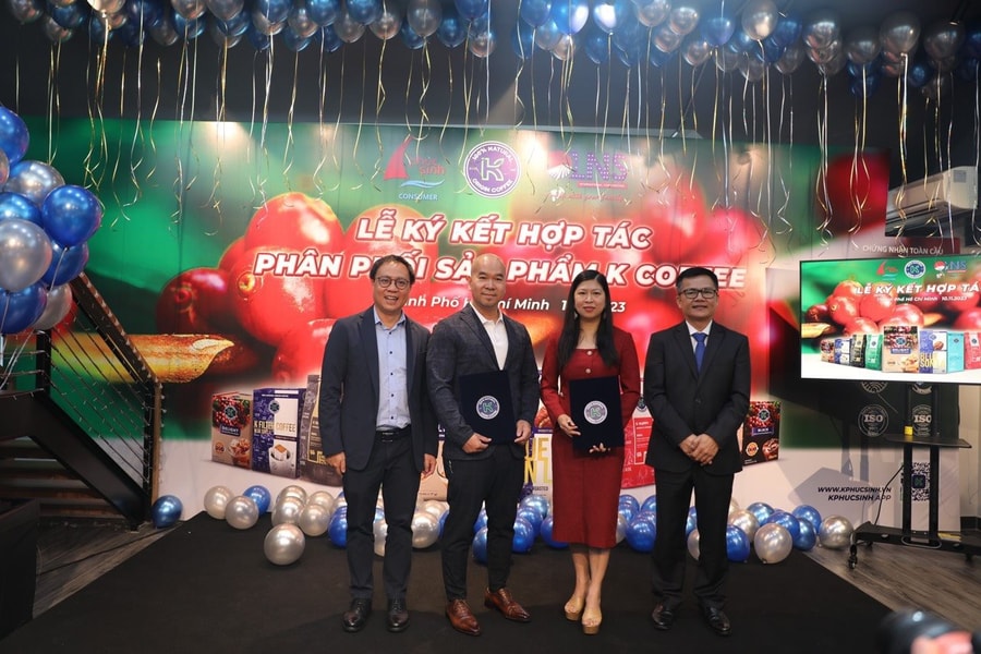 Phúc Sinh Consumer và LNS International Corporation hợp tác phân phối sản phẩm K Coffee ra thị trường thế giới