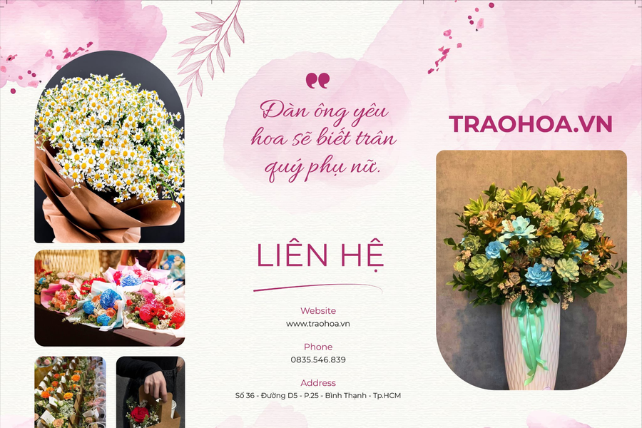 Trao hoa: Nghệ thuật kết hợp màu sắc và sắc hương hoàn hảo từ hoa tươi