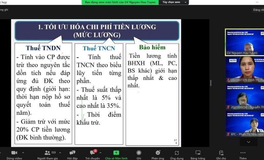 HTCAA: Tập huấn chuyên đề tối ưu chi phí, hạn chế các rủi ro về thuế