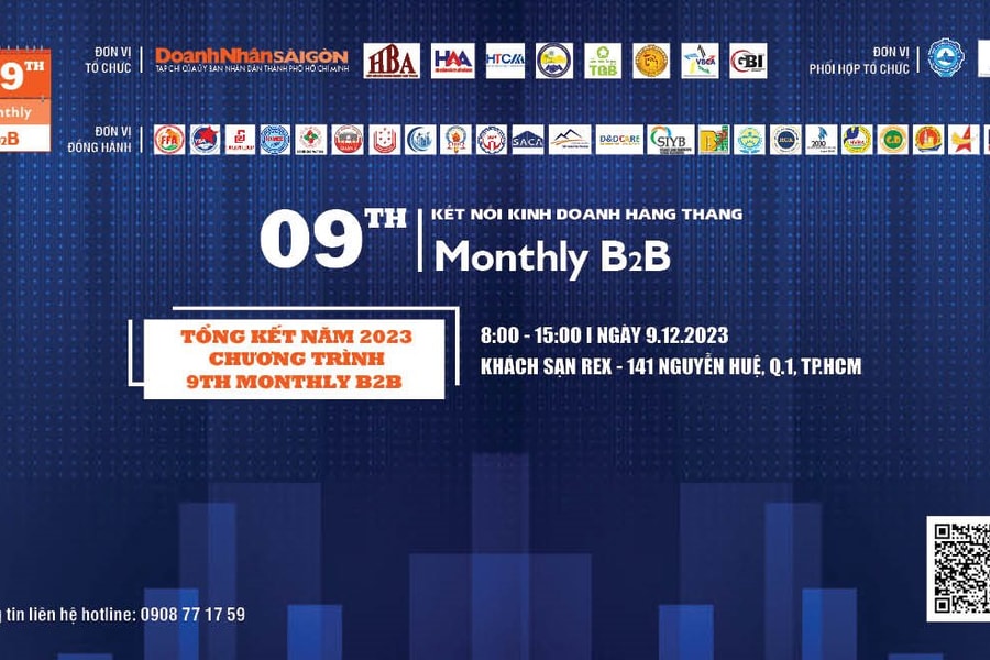 9th Monthly B2B tháng 12: Lần đầu tiên có sự phối hợp đồng tổ chức của 8 đơn vị