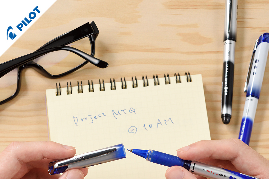 Bút Pilot V Ball Grip - bút mực nước khô nhanh và không lem dành cho giới văn phòng