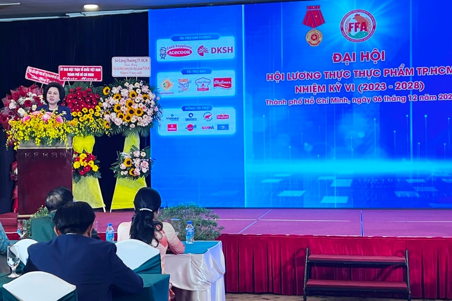 Bà Lý Kim Chi tái đắc cử Chủ tịch Hội Lương thực - Thực phẩm TP.HCM nhiệm kỳ VI (2023-2028)