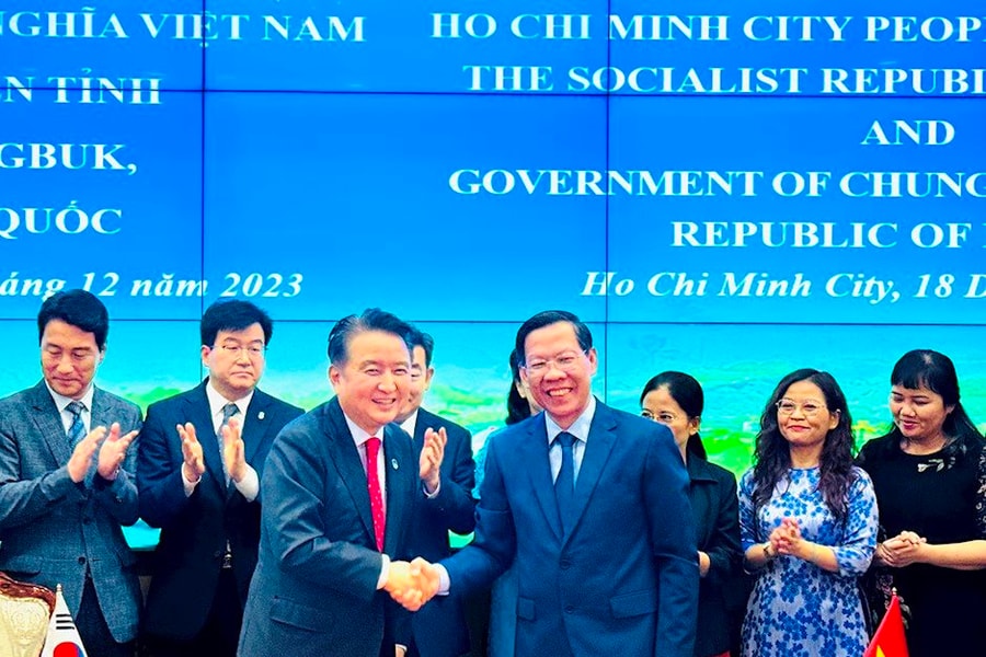 TP.HCM và tỉnh Chungcheongbuk Hàn Quốc ký kết bản ghi nhớ hợp tác