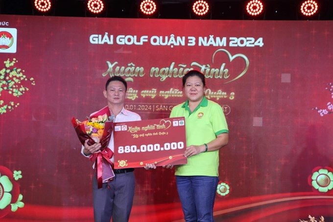 Hơn 880 triệu đồng chăm lo Tết cho người dân từ Giải Golf “Xuân nghĩa tình quận 3”