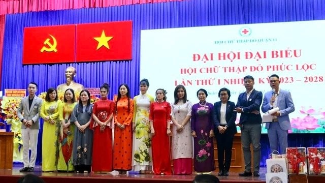 Bà Võ Thị Thu Sương tái đắc cử Chủ tịch Hội Chữ thập đỏ Phúc Lộc