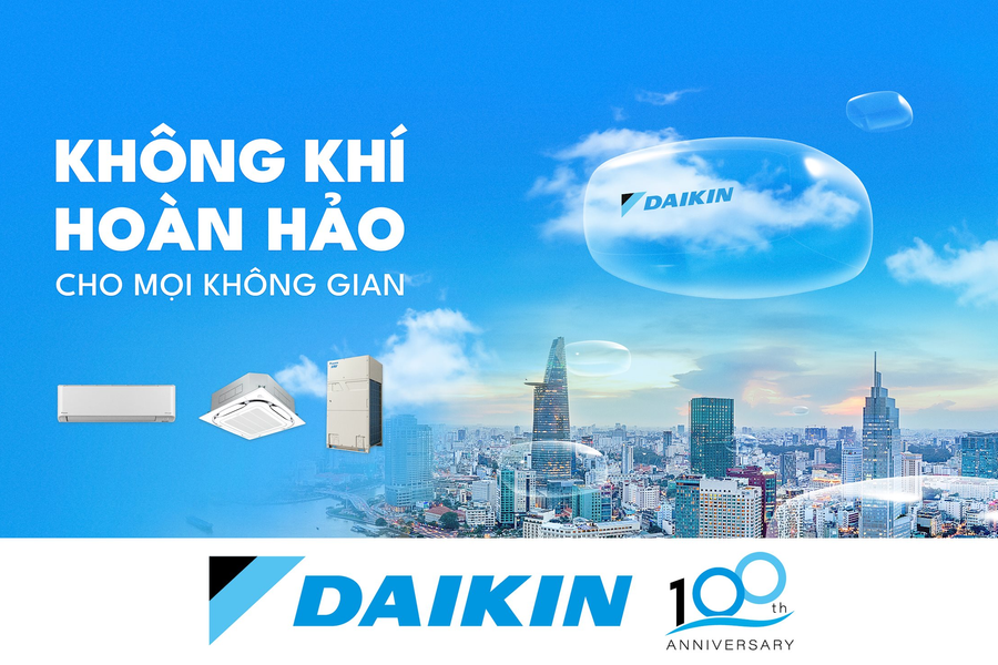 Daikin kỷ niệm 100 thành lập và hướng tới trung hoà carbon vào năm 2050