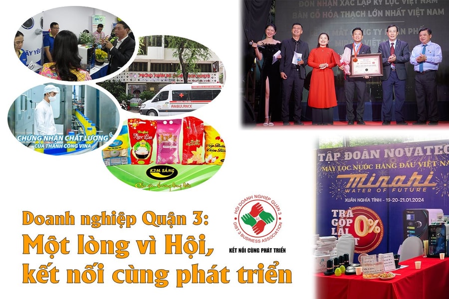 Doanh nghiệp quận 3: Một lòng vì Hội, kết nối cùng phát triển
