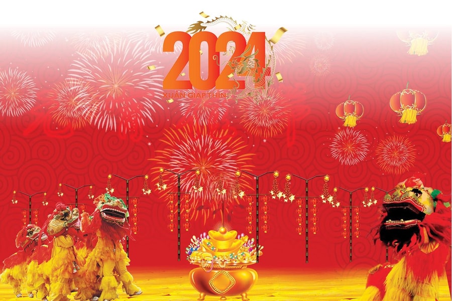 Con lân không thể thiếu trong Tết Việt