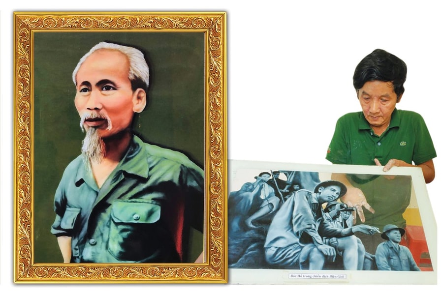 Chuyện trò với họa sỹ vẽ tranh Bác Hồ nhiều nhất