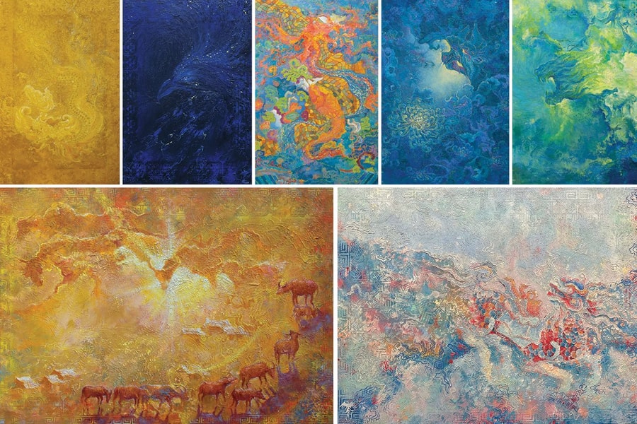 Ngắm tranh “Từ tính tứ linh”