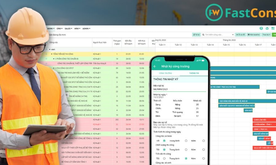 FastWork tự hào là đơn vị cung cấp các giải pháp quản lý thi công công trình