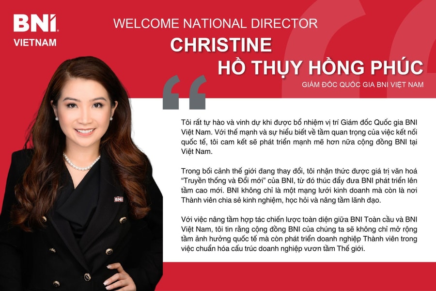 Bổ nhiệm Giám đốc Quốc gia BNI Việt Nam