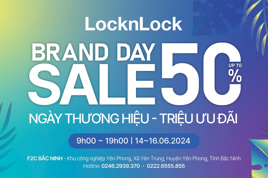 "Siêu sale Brand day" đổ bộ, ghé ngay LocknLock săn ưu đãi giảm hơn 50%