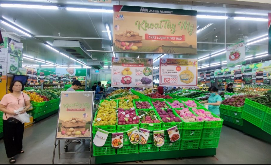 MM Mega Market Việt Nam phân phối khoai tây Mỹ