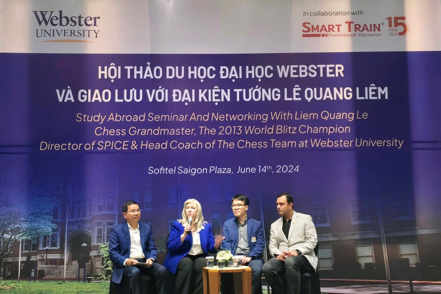 Hội thảo giao lưu với đại kiện tướng cờ vua Lê Quang Liêm